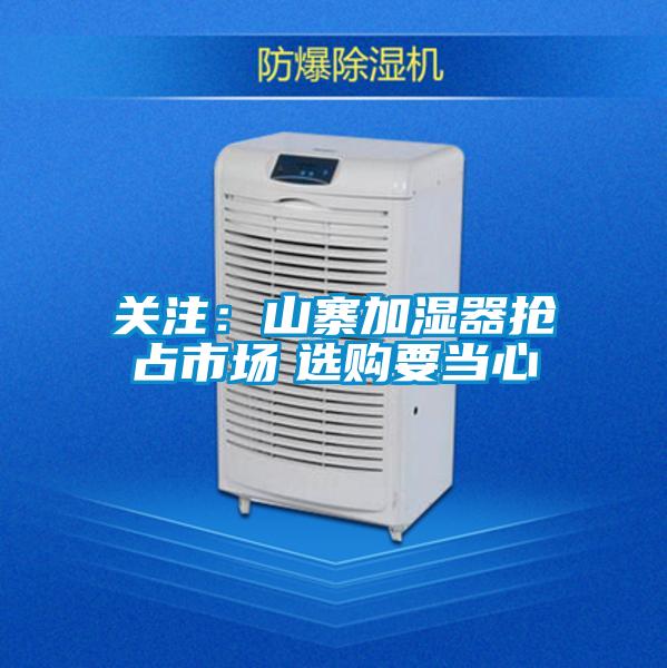 關(guān)注：山寨加濕器搶占市場　選購要當心