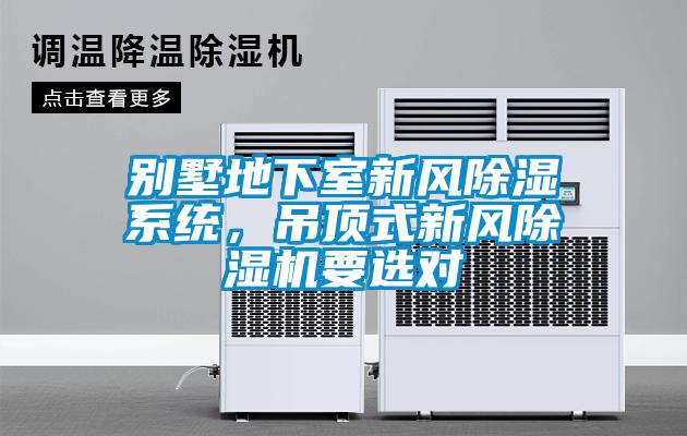 別墅地下室新風(fēng)除濕系統(tǒng)，吊頂式新風(fēng)除濕機(jī)要選對