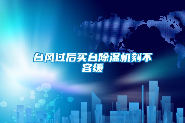 臺(tái)風(fēng)過(guò)后買(mǎi)臺(tái)除濕機(jī)刻不容緩