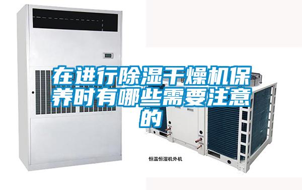 在進行除濕干燥機保養(yǎng)時有哪些需要注意的