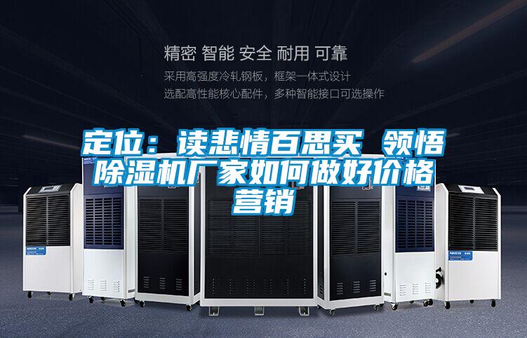 定位：讀悲情百思買 領(lǐng)悟除濕機(jī)廠家如何做好價格營銷