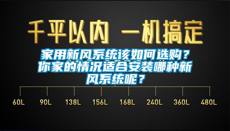 家用新風(fēng)系統(tǒng)該如何選購？你家的情況適合安裝哪種新風(fēng)系統(tǒng)呢？