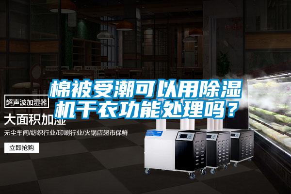 棉被受潮可以用除濕機(jī)干衣功能處理嗎？