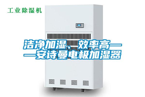 潔凈加濕、效率高——安詩曼電極加濕器