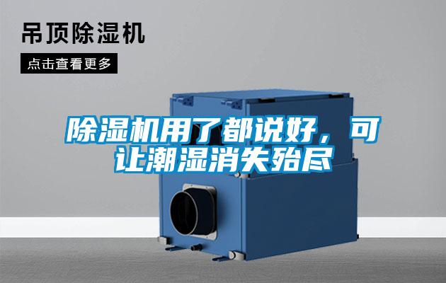 除濕機用了都說好，可讓潮濕消失殆盡