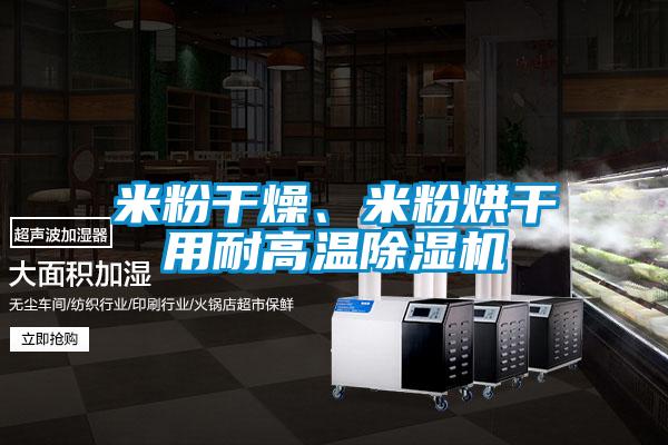 米粉干燥、米粉烘干用耐高溫除濕機(jī)