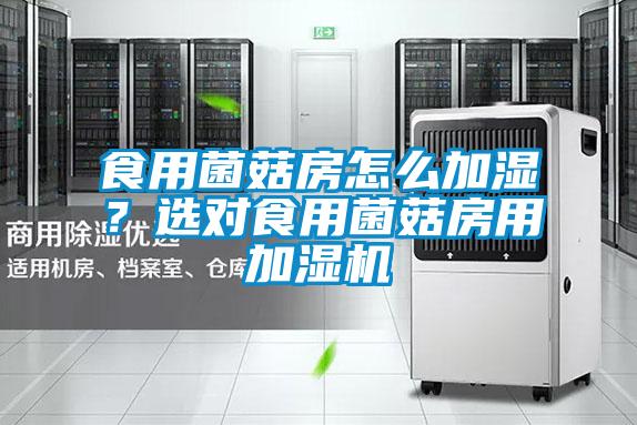 食用菌菇房怎么加濕？選對食用菌菇房用加濕機