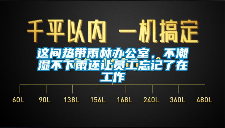 這間熱帶雨林辦公室，不潮濕不下雨還讓員工忘記了在工作