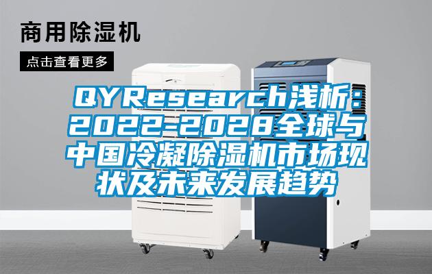 QYResearch淺析：2022-2028全球與中國冷凝除濕機(jī)市場現(xiàn)狀及未來發(fā)展趨勢(shì)