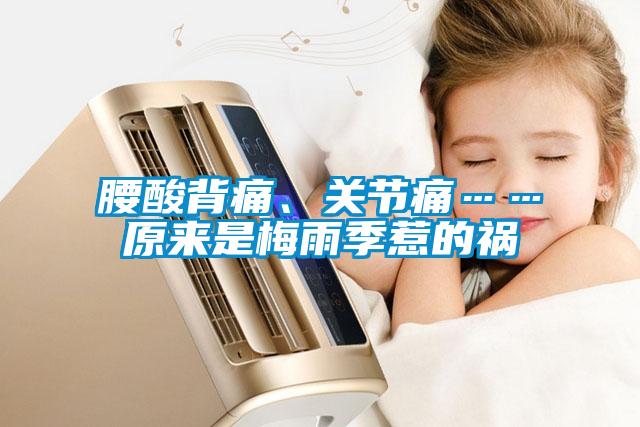 腰酸背痛、關(guān)節(jié)痛……原來(lái)是梅雨季惹的禍