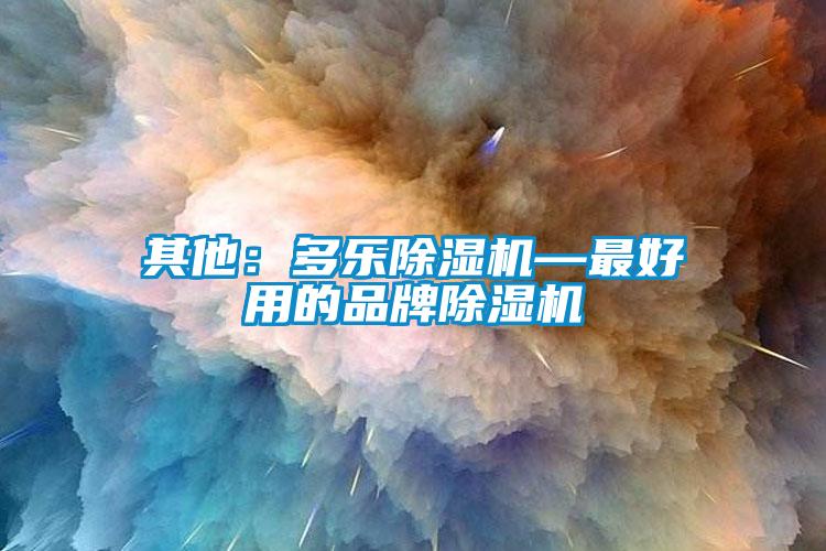 其他：多樂(lè)除濕機(jī)—最好用的品牌除濕機(jī)