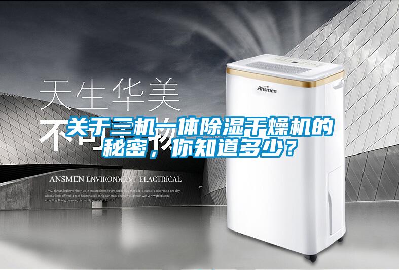 關(guān)于三機(jī)一體除濕干燥機(jī)的秘密，你知道多少？