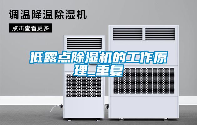 低露點(diǎn)除濕機(jī)的工作原理_重復(fù)