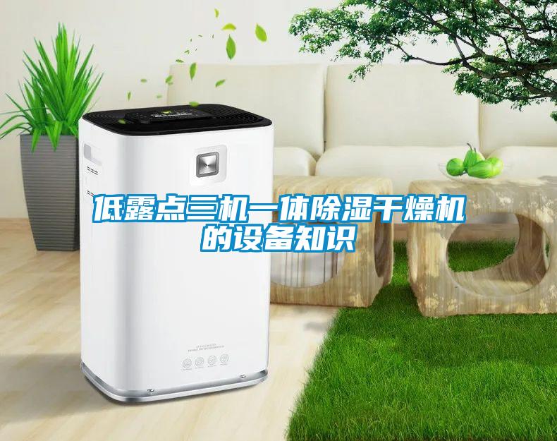 低露點(diǎn)三機(jī)一體除濕干燥機(jī)的設(shè)備知識(shí)