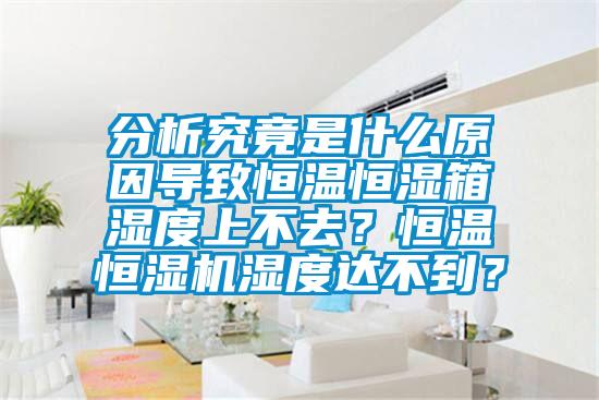 分析究竟是什么原因?qū)е潞銣睾銤裣錆穸壬喜蝗?？恒溫恒濕機(jī)濕度達(dá)不到？