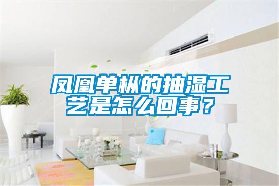 鳳凰單樅的抽濕工藝是怎么回事？