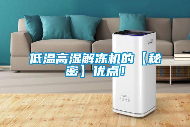 低溫高濕解凍機的【秘密】優(yōu)點！