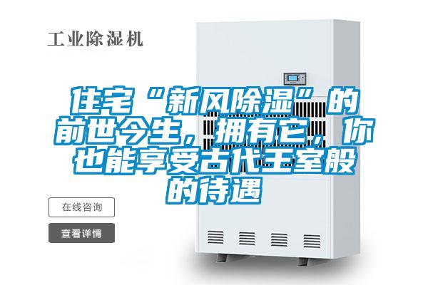 住宅“新風(fēng)除濕”的前世今生，擁有它，你也能享受古代王室般的待遇