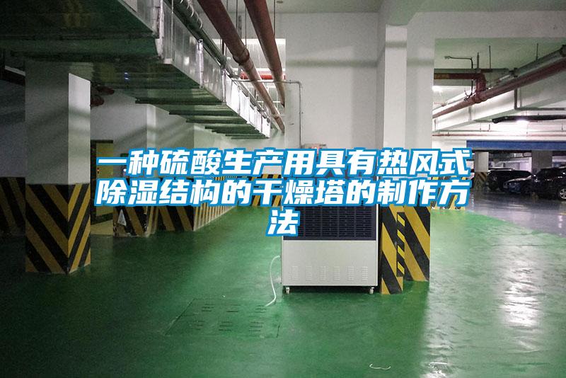 一種硫酸生產(chǎn)用具有熱風式除濕結構的干燥塔的制作方法
