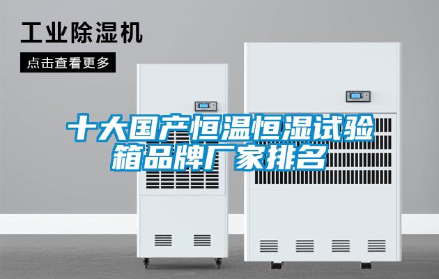 十大國(guó)產(chǎn)恒溫恒濕試驗(yàn)箱品牌廠家排名