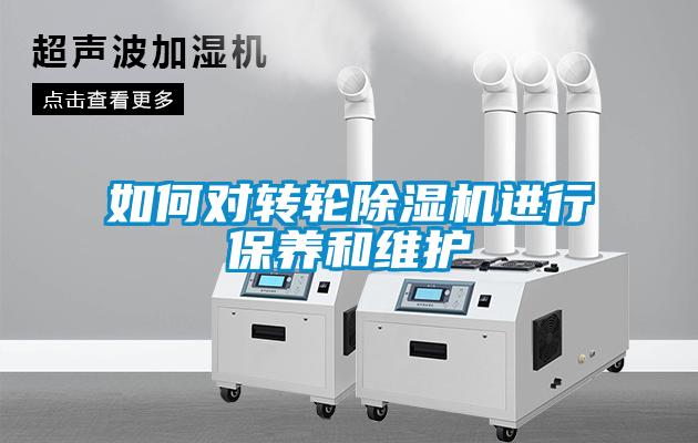 如何對轉(zhuǎn)輪除濕機進行保養(yǎng)和維護
