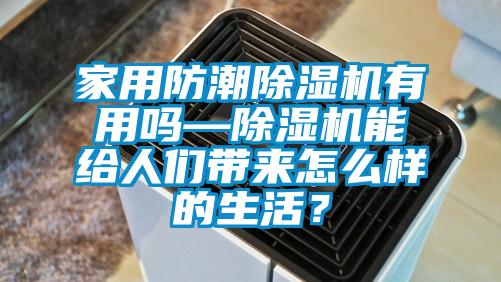 家用防潮除濕機有用嗎—除濕機能給人們帶來怎么樣的生活？