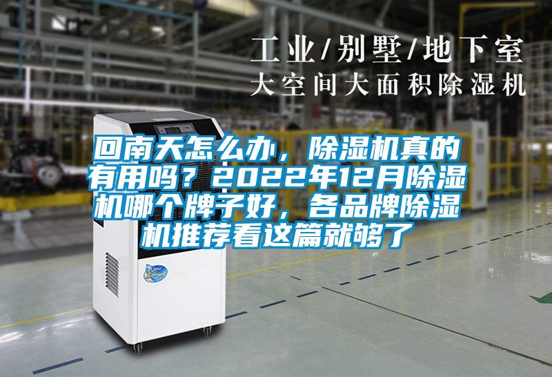 回南天怎么辦，除濕機(jī)真的有用嗎？2022年12月除濕機(jī)哪個(gè)牌子好，各品牌除濕機(jī)推薦看這篇就夠了