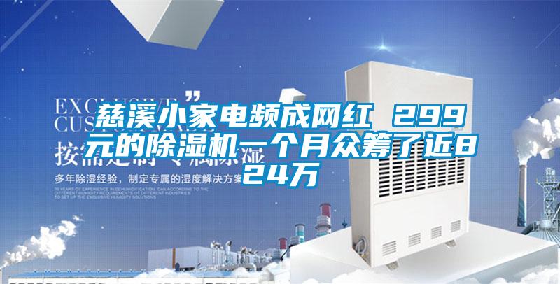慈溪小家電頻成網(wǎng)紅 299元的除濕機(jī)一個(gè)月眾籌了近824萬(wàn)