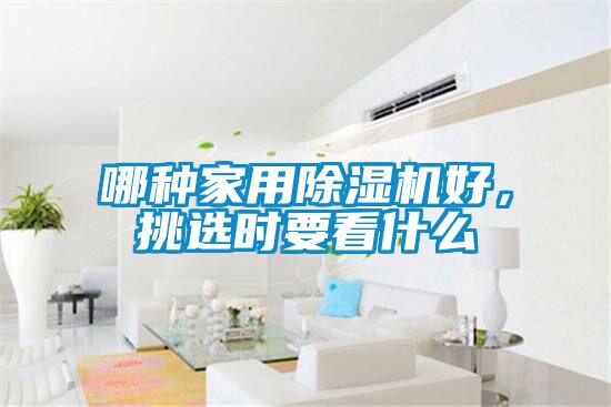 哪種家用除濕機好，挑選時要看什么