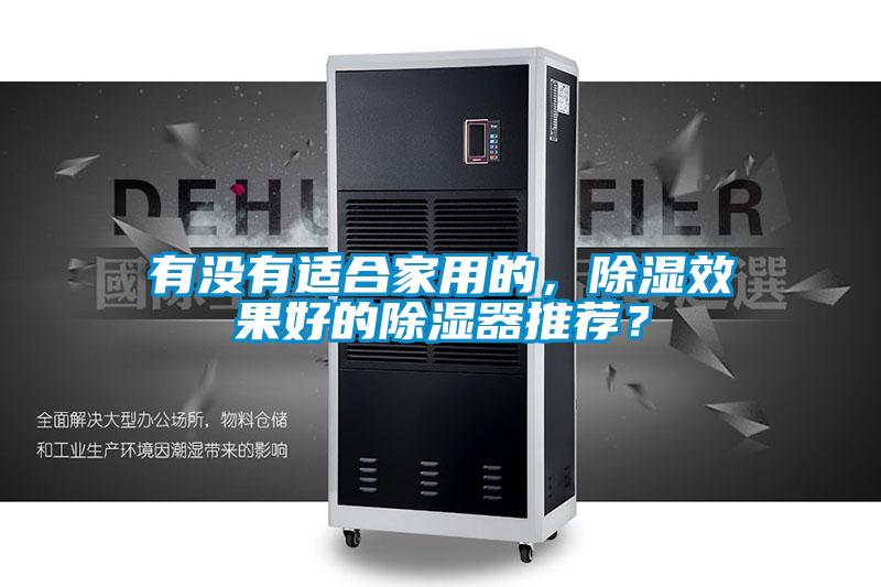 有沒有適合家用的，除濕效果好的除濕器推薦？