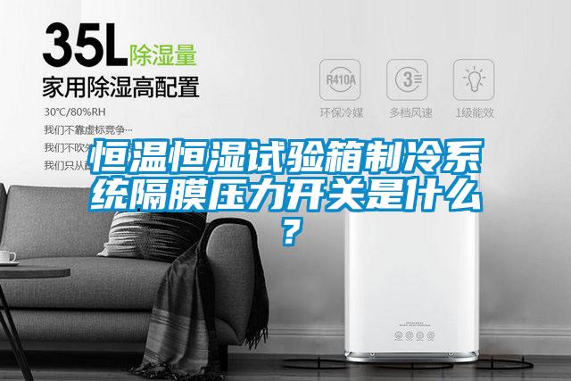 恒溫恒濕試驗(yàn)箱制冷系統(tǒng)隔膜壓力開關(guān)是什么？