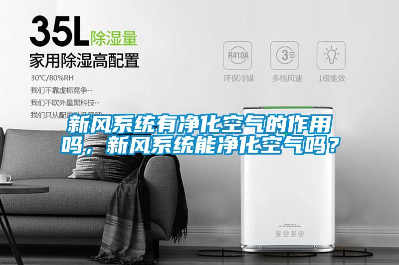 新風(fēng)系統(tǒng)有凈化空氣的作用嗎，新風(fēng)系統(tǒng)能凈化空氣嗎？