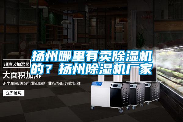 揚(yáng)州哪里有賣除濕機(jī)的？揚(yáng)州除濕機(jī)廠家