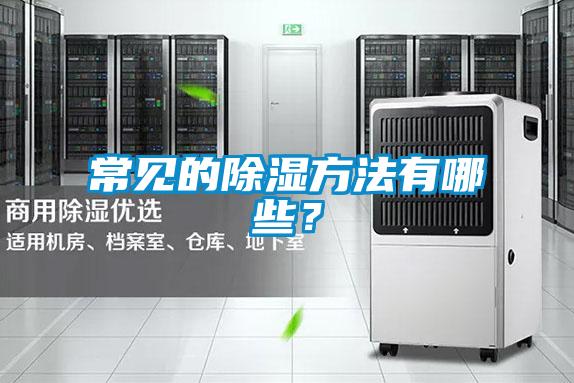 常見的除濕方法有哪些？