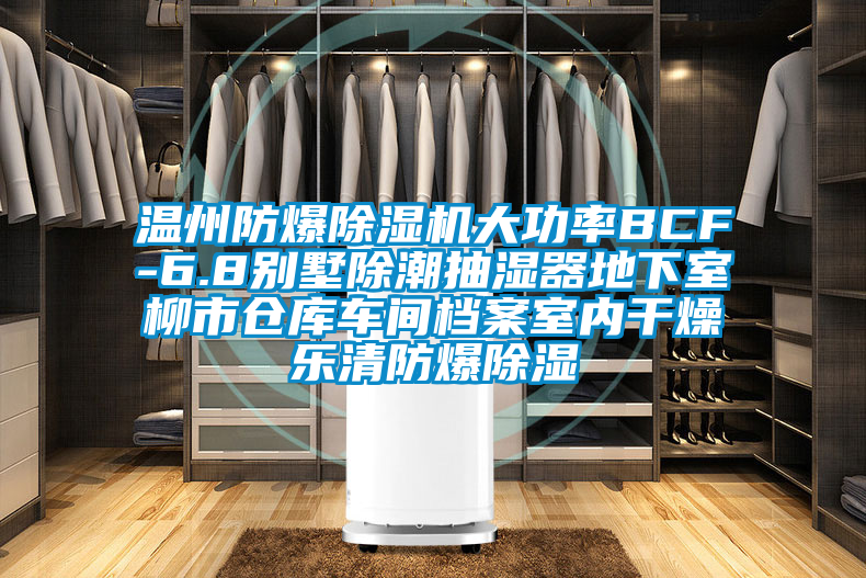 溫州防爆除濕機大功率BCF-6.8別墅除潮抽濕器地下室柳市倉庫車間檔案室內干燥樂清防爆除濕