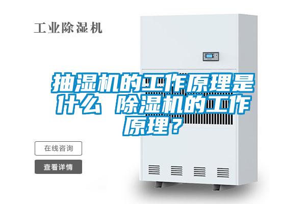 抽濕機(jī)的工作原理是什么 除濕機(jī)的工作原理？