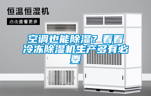 空調(diào)也能除濕？看看冷凍除濕機生產(chǎn)多有必要