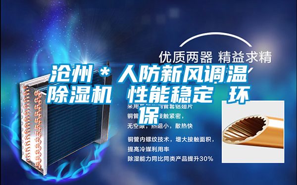 滄州＊人防新風調溫除濕機 性能穩(wěn)定 環(huán)保