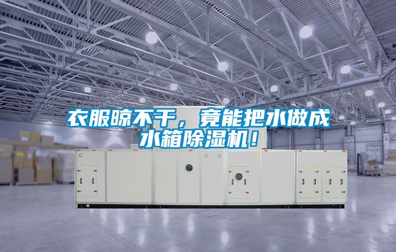 衣服晾不干，竟能把水做成水箱除濕機(jī)！