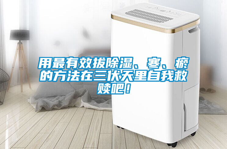 用最有效拔除濕、寒、瘀的方法在三伏天里自我救贖吧！