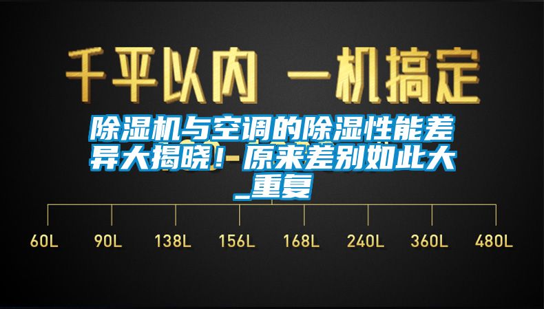 除濕機(jī)與空調(diào)的除濕性能差異大揭曉！原來(lái)差別如此大_重復(fù)