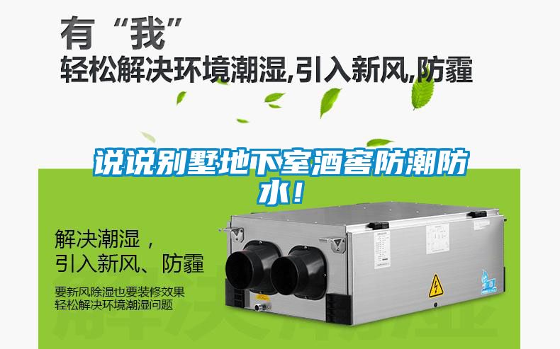 說說別墅地下室酒窖防潮防水！