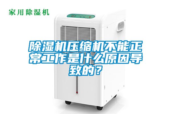 除濕機(jī)壓縮機(jī)不能正常工作是什么原因?qū)е碌模?/></p>
						    <p style=