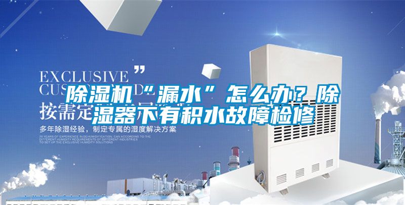 除濕機(jī)“漏水”怎么辦？除濕器下有積水故障檢修