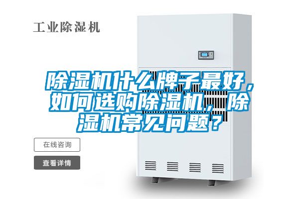除濕機(jī)什么牌子最好，如何選購(gòu)除濕機(jī)，除濕機(jī)常見(jiàn)問(wèn)題？