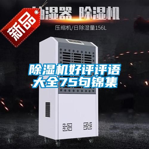 除濕機(jī)好評評語大全75句錦集