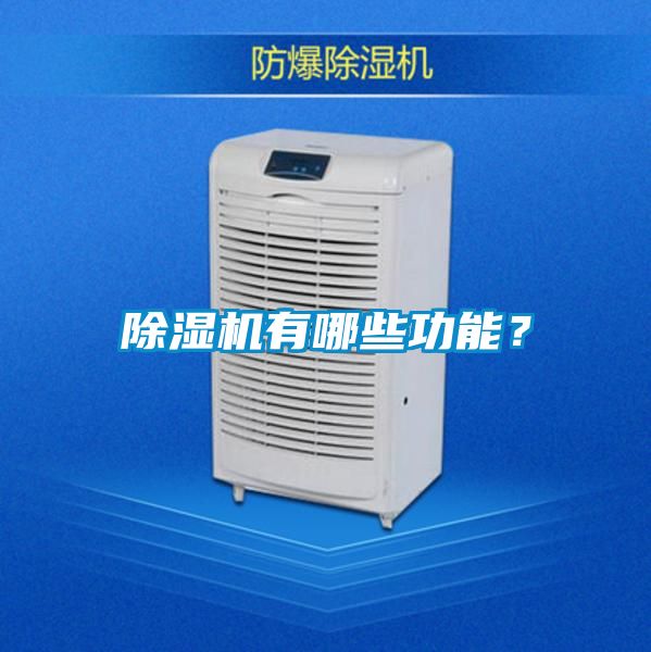 除濕機有哪些功能？