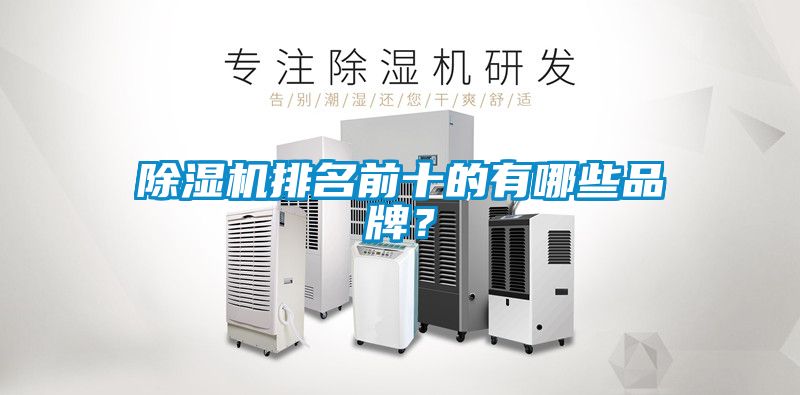 除濕機排名前十的有哪些品牌？