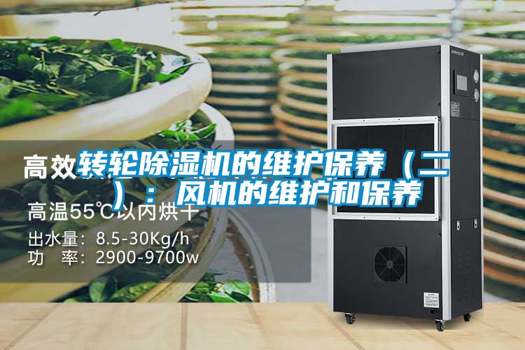 轉(zhuǎn)輪除濕機(jī)的維護(hù)保養(yǎng)（二）：風(fēng)機(jī)的維護(hù)和保養(yǎng)