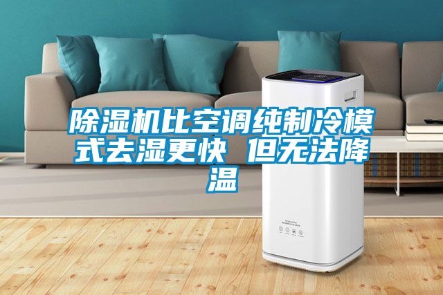 除濕機比空調(diào)純制冷模式去濕更快 但無法降溫